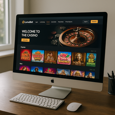 LunuBet - Desktop Platform Interface - Intuïtief Design